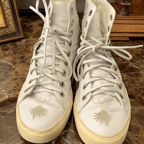 GUCCI MEN’s “RARE VINTAGE HIGH LEATHER HIGH TOPS” - Picture 4 of 16